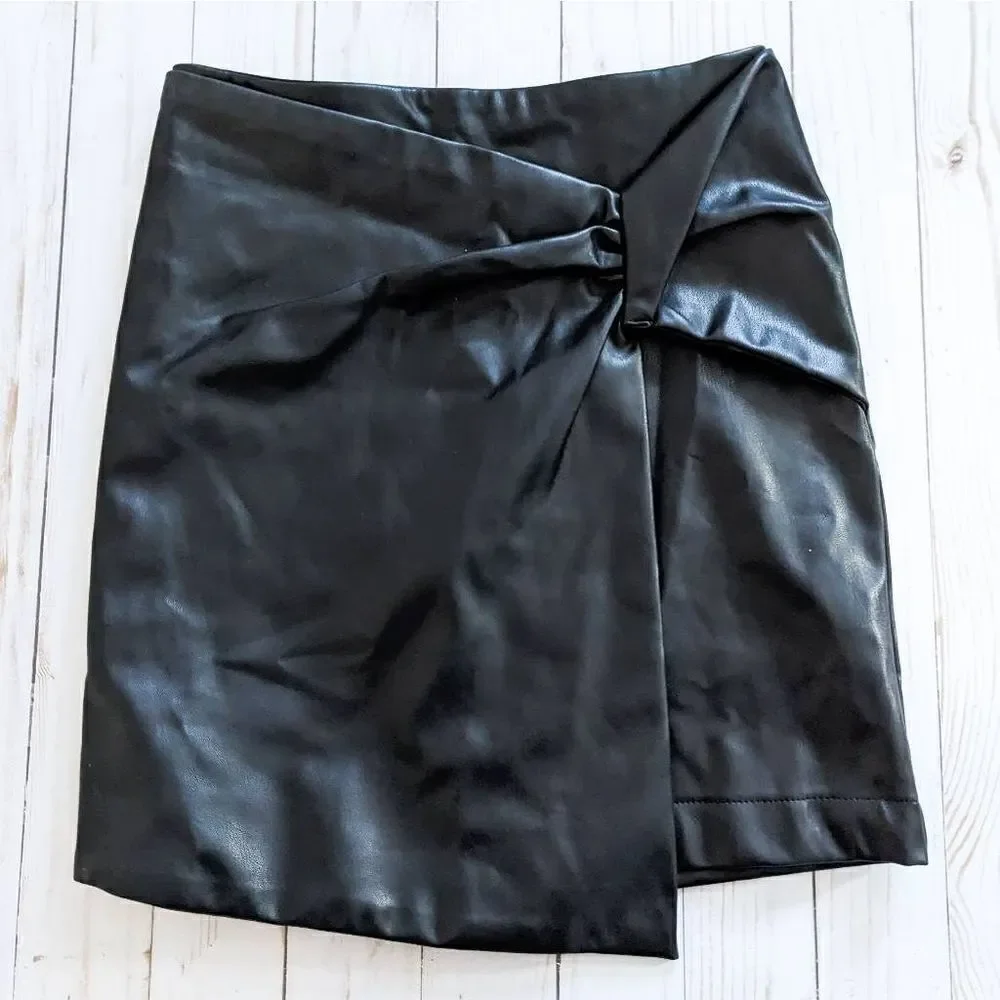 Thatssofetch Murk Skirt Black PU NWT